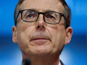 Bank of Canada Governor Tiff Macklem holds a news conference in Ottawa, after the bank released its decision Wednesday.