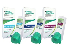 Teva Canada announces availability of Aermony RespiClick™ (fluticasone propionate inhalation powder), an innovative new device for the treatment of bronchial asthma
