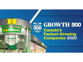 HGregoire earns spot on 2020 Growth List of Canada's Fastest-Growing Companies by Canadian Business and Maclean's.