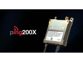 uAvionix has filed its TSO application for the 50 gram ping200X Mode S ADS-B transponder. The company aims to deliver the first certified Mode S transponder designed exclusively to meet the needs of unmanned aircraft.