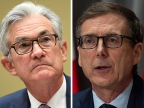U.S. Federal Reserve chair Jerome Powell, Bank of Canada Governor Tiff Macklem