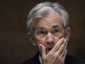 Jerome Powell, chairman of the Federal Reserve, spoke online to the National Association for Business Economics Tuesday.
