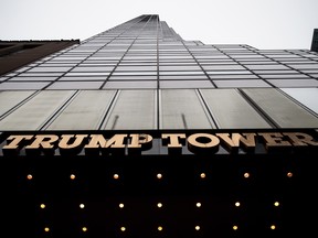 A view of Trump Tower in New York City.