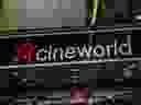 A general view of the Cineworld cinema in Leicester Square on Oct. 5, 2020 in London, England.