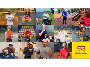 Tennis stars around the world participated in the Old El Paso #MessFreeChallenge which resulted in not only some cool tricks being performed, but with 100,000 products/meals being donated to local food banks around the world.