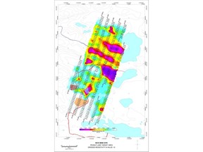 Fortune Minerals Limited Apparent Resistivity Map