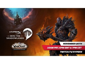 HyperX and Blizzard Entertainment Team Up to Celebrate the Launch of World of Warcraft®: Shadowlands