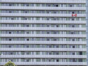 Condominiums in Toronto’s central 416 area code were the only segment of its housing market to register a decline in the number of sales in October, falling 8.5% compared to the same month last year.