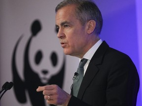 Mark Carney speaks at the launch of the COP26 Private Finance Agenda in London, U.K., on Thursday, Feb. 27, 2020.