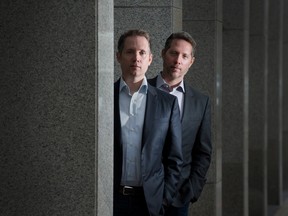 Mogo founders Greg, left, and Dave, right, Feller in 2015.