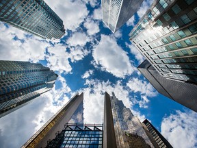 Towers in Toronto's financial district. Chinese-Canadian-focused financial institution Wealth One Bank of Canada is aiming for profitability within a year.