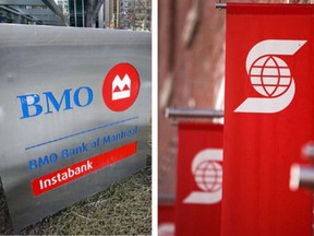 Bank of Nova Scotia and Bank of Montreal (BMO) beat analysts' estimates for fourth-quarter profit.