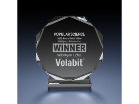 Velodyne Lidar's Velabit™ sensor was named a winner in the Best of What's New awards by Popular Science.