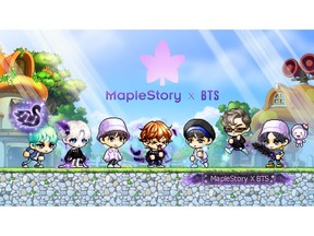 MapleStory X BTS Banner