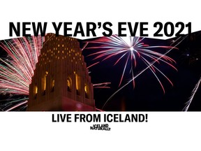 Head to Iceland Naturally's Facebook page at 6:50 p.m. EST on December 31 to watch Iceland's world renowned fireworks display to ring in the new year.
