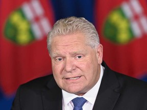 Premier Doug Ford said the virus is spreading rapidly from areas with a high number of cases to areas with fewer cases, and the province needs to preserve capacity in its health-care system.