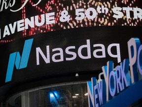 The Nasdaq gained more than 43 per cent, which marked the biggest yearly gain for the tech-heavy index since 2009.