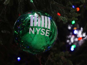 The Christmas tree outside the New York Stock Exchange. Each year, the folks at Mawer Investment Management Ltd. offer their year-end perspective in the form of a poem to Financial Post readers.