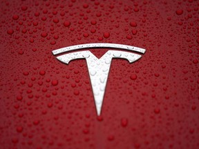 The decline in Tesla Inc's shares accounted for about 0.1 percentage points of the S&P 500's 0.4 per cent decline for the day, according to Refinitiv data.
