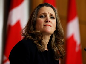 Finance Minister Chrystia Freeland.