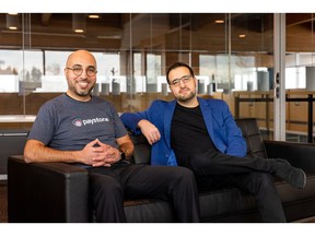 Paystone Co-Founders CEO Tarique Al-Ansari (left) and CFO Abdullah Saab (right) at Paystone HQ1