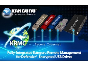 Kanguru Remote Management (KRMC) for encrypted USB data storage is the best solution for securing sensitive data, and protecting against lock out if you forget or lose your password. KRMC provides complete control over all of your secure USB devices. Simply reset your password if you forget, through the secure password recovery option. Manage your secure USB drives anywhere in the world with KRMC.