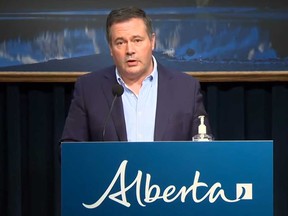 Alberta Premier Jason Kenney says his government -- which announced a $1.5 billion investment into the expansion last year -- is prepared to "use all legal avenues available to protect its interest in the project."