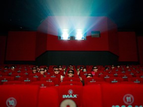 An Imax movie theatre in China.