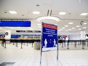 Pearson International Airport in Toronto on Dec. 30, 2020.