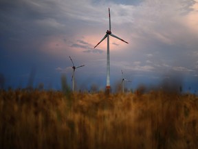 Wind turbines in Germany. Cheap and economy-friendly energy does not appear to be the top priority on green power agendas.