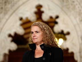 Former astronaut Julie Payette takes part in a news conference announcing her appointment as Canada's next governor general, in the Senate foyer on Parliament Hill in Ottawa, July 13, 2017.