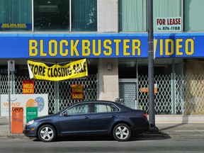 Blockbuster filed for bankruptcy in 2010.