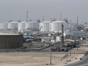 The Ras Laffan Industrial City, Qatar's principal site for production of liquefied natural gas and gas-to-liquid, administrated by Qatar Petroleum, some 80 kilometers north of the capital Doha.