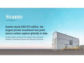 Svante Raises $75 Million to Decarbonize Cement and Hydrogen Production