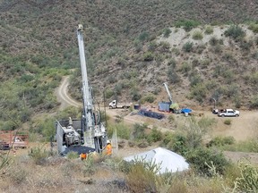 Figure 1. Drill rigs turning at Kay Mine Phase 2 Expansion Program
