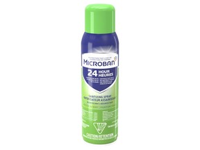 Microban 24 Sanitizing Spray is approved to kill SARS-CoV-2, the virus that causes COVID-19.