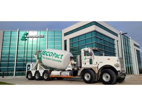 Lafarge Canada presents one of their newly branded ECOPact RMX concrete trucks.