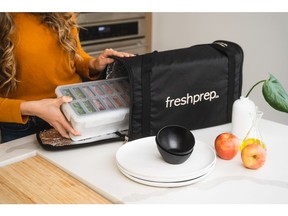 Fresh Prep Zero Waste Kit with the company's insulated, reusable bag