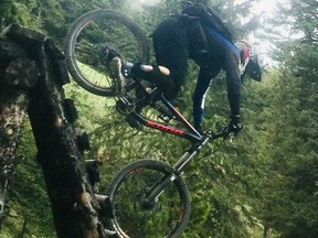 Financial Post investing columnist Martin Pelletier took on a little too much risk during a mountain biking run last summer. He suffered a serious crash shortly after this photo was taken.