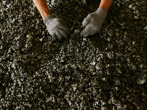 Nickel ore at a mine in Indonesia. Nickel is an important component of electric vehicle batteries.