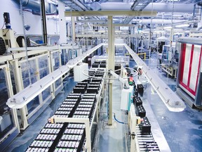 A Clarios battery manufacturing facility.