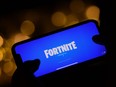 Epic Games' Fortnite loads on a smartphone.