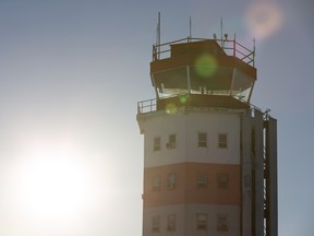 A Nav Canada control tower in Edmonton.