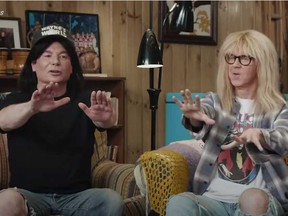 Mike Myers and Dana Carvey resurrected their 1990s "Wayne's World" roles to promote Uber Eats.
