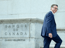 The bar for monetary policy change is extremely high, but policy-makers have approached the current review with an open mind. Above, Bank of Canada Governor Tiff Macklem.