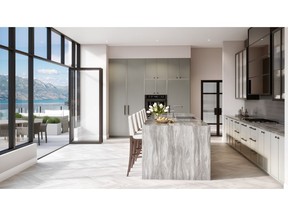Rendering of ONE Water Street Penthouse Kitchen