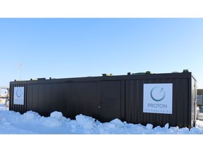 Proton Technologies Black Box at site near Kerrobert, Saskatchewan.