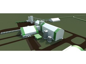Figure 1: Conceptual Rendering for Tugaske Project Plant Site