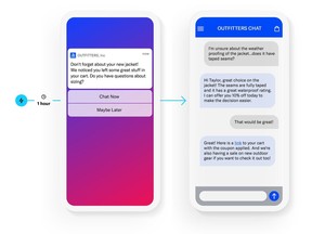 Airship Live Chat enables marketers to proactively trigger real-time, personalized invitations to chat within the app or over SMS, building automated customer journeys that increase conversions and customer satisfaction.