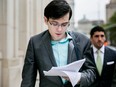 Martin Shkreli enters federal court in New York during his fraud trial, July 25, 2017.
